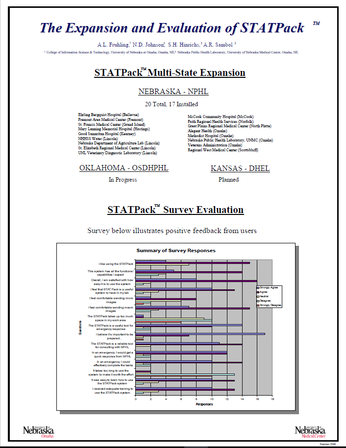 STATPack&trade; Expansion & Evaluation Poster